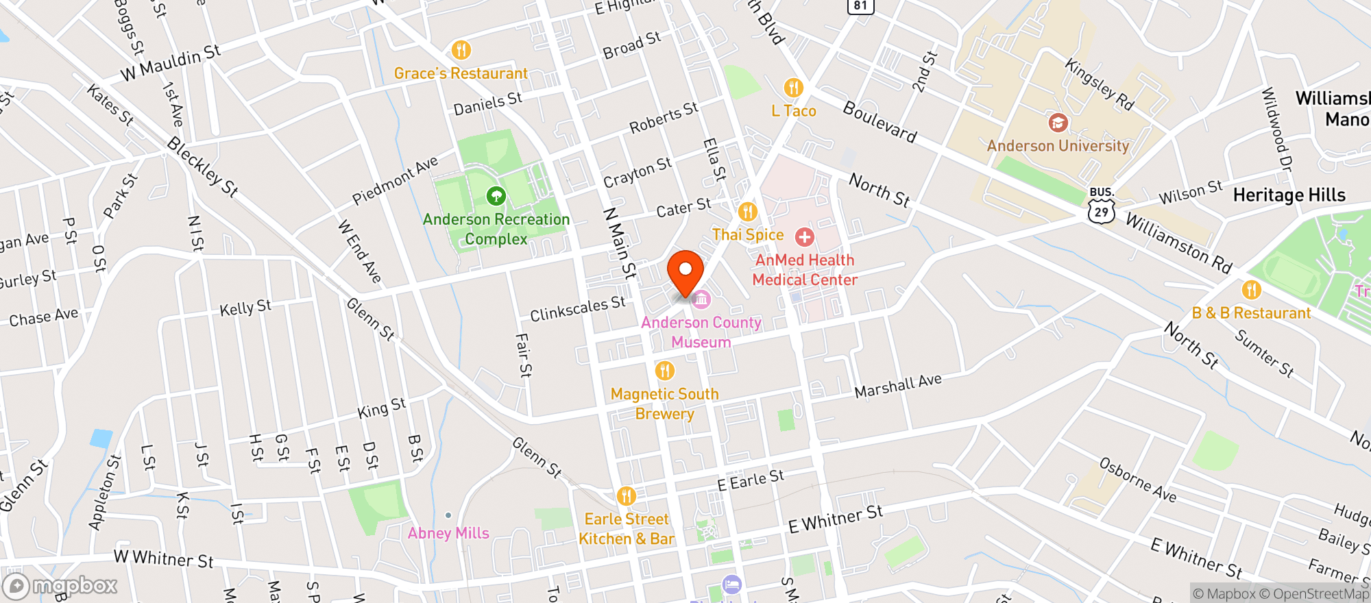 Map showing WINE EXPRESS
