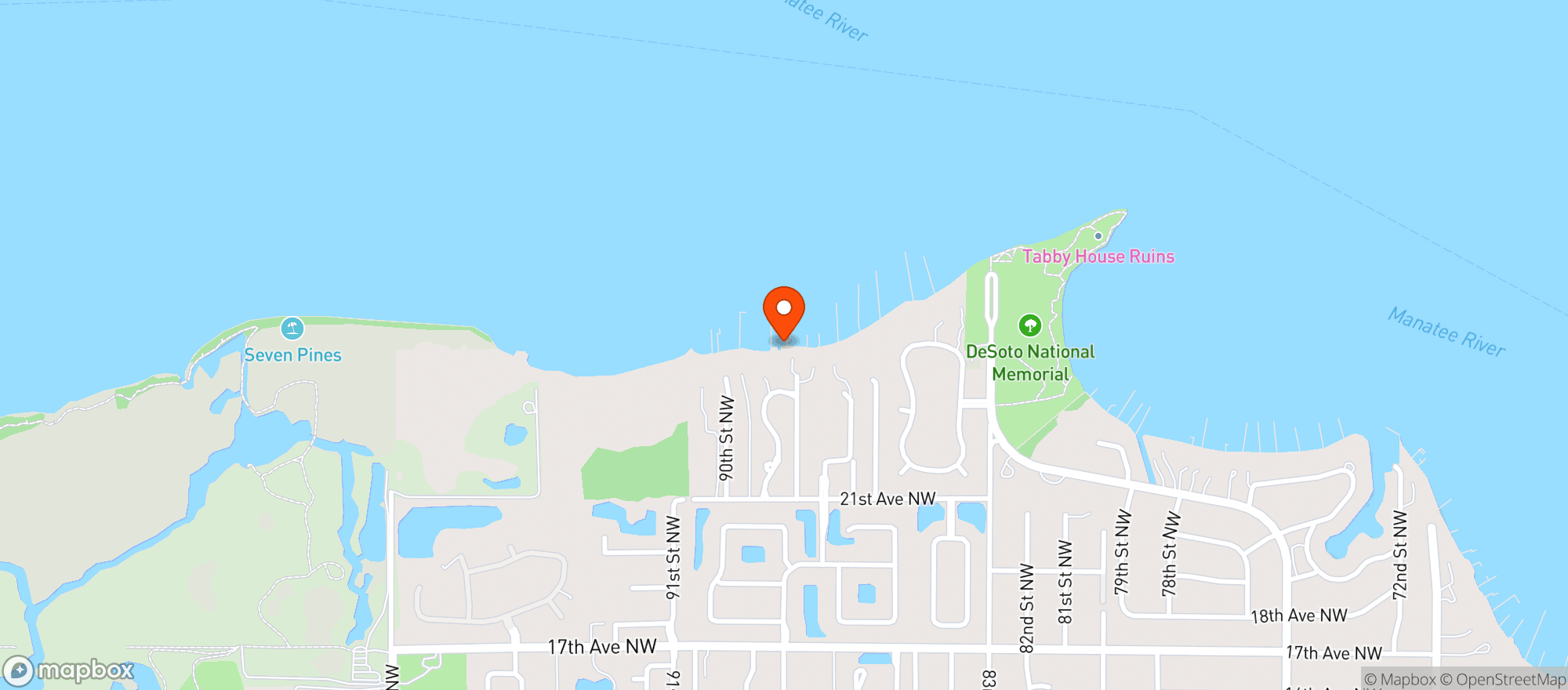 Map showing Bam Bait And Tackle Llc
