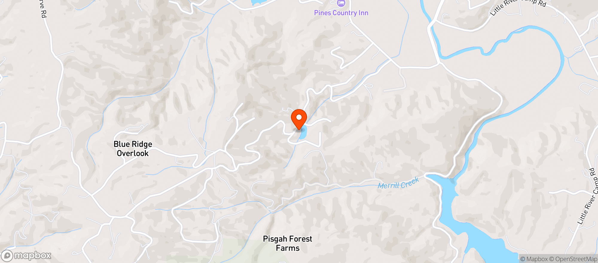 Map showing Pisgah Dispensary