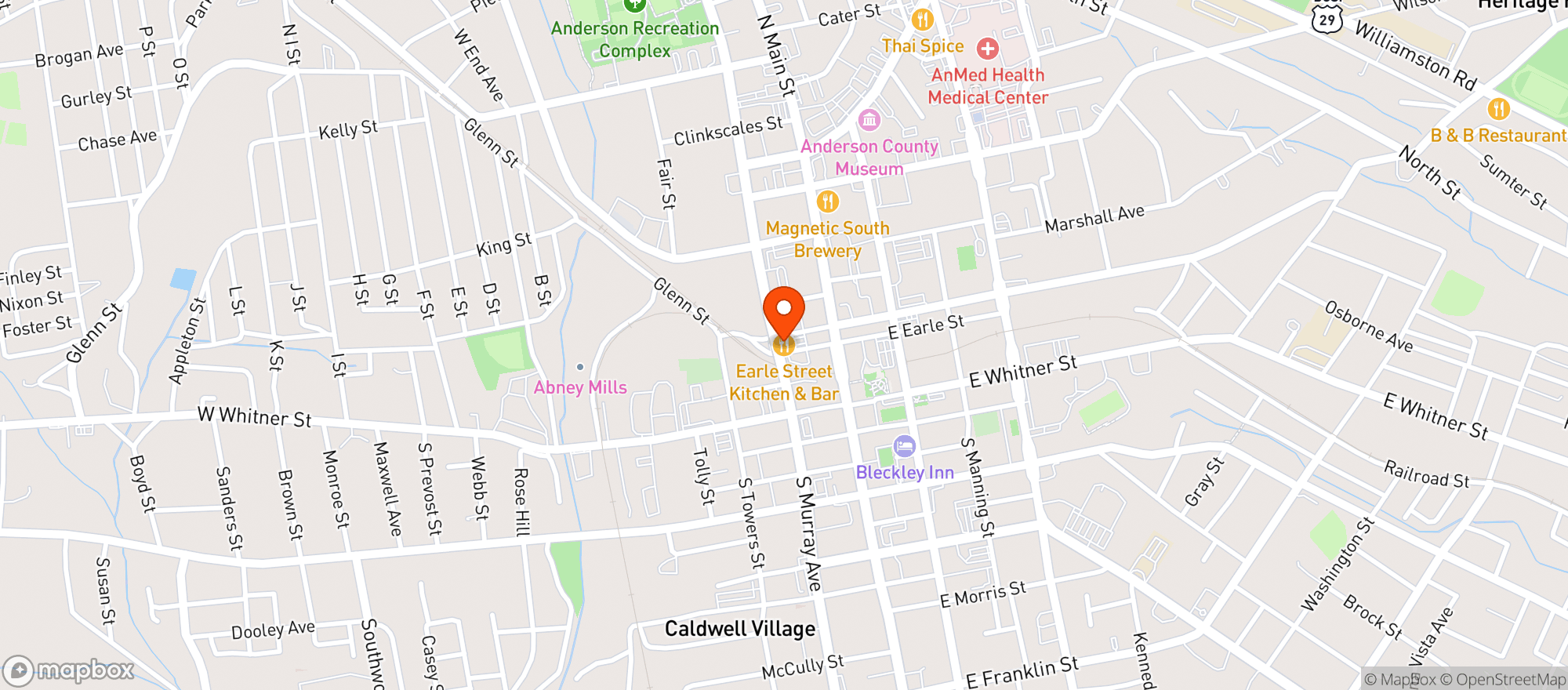 Map showing EARLE STREET KITCHEN AND BAR