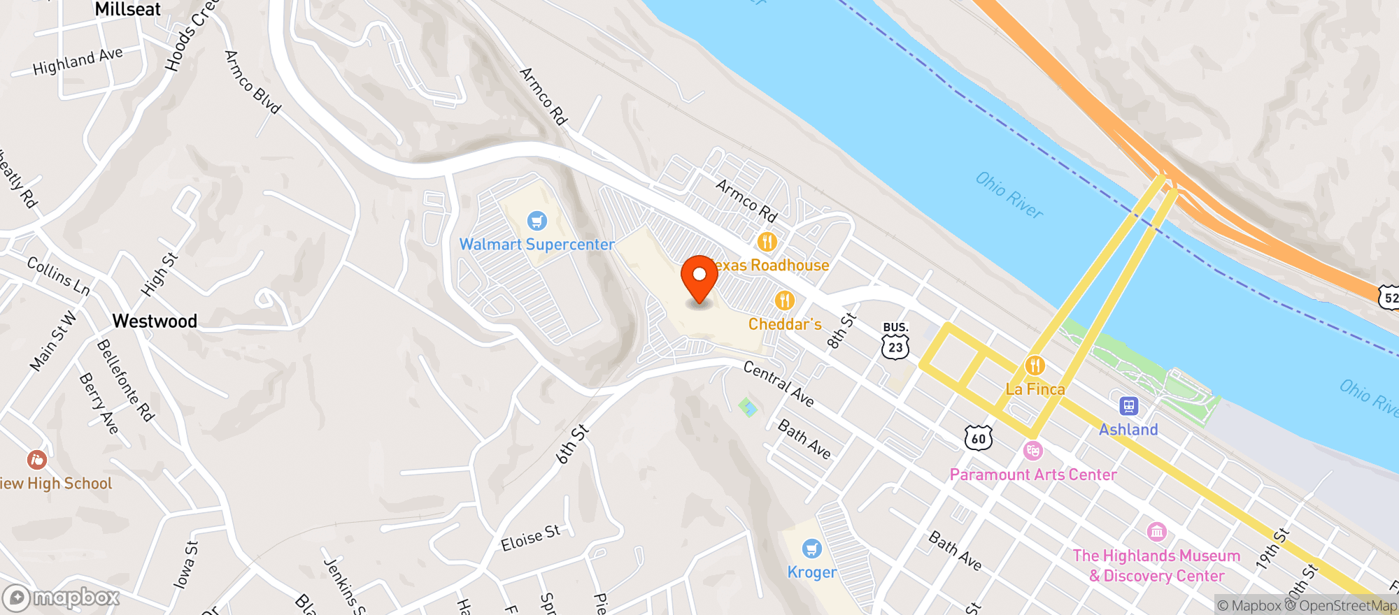 Map showing Gnc