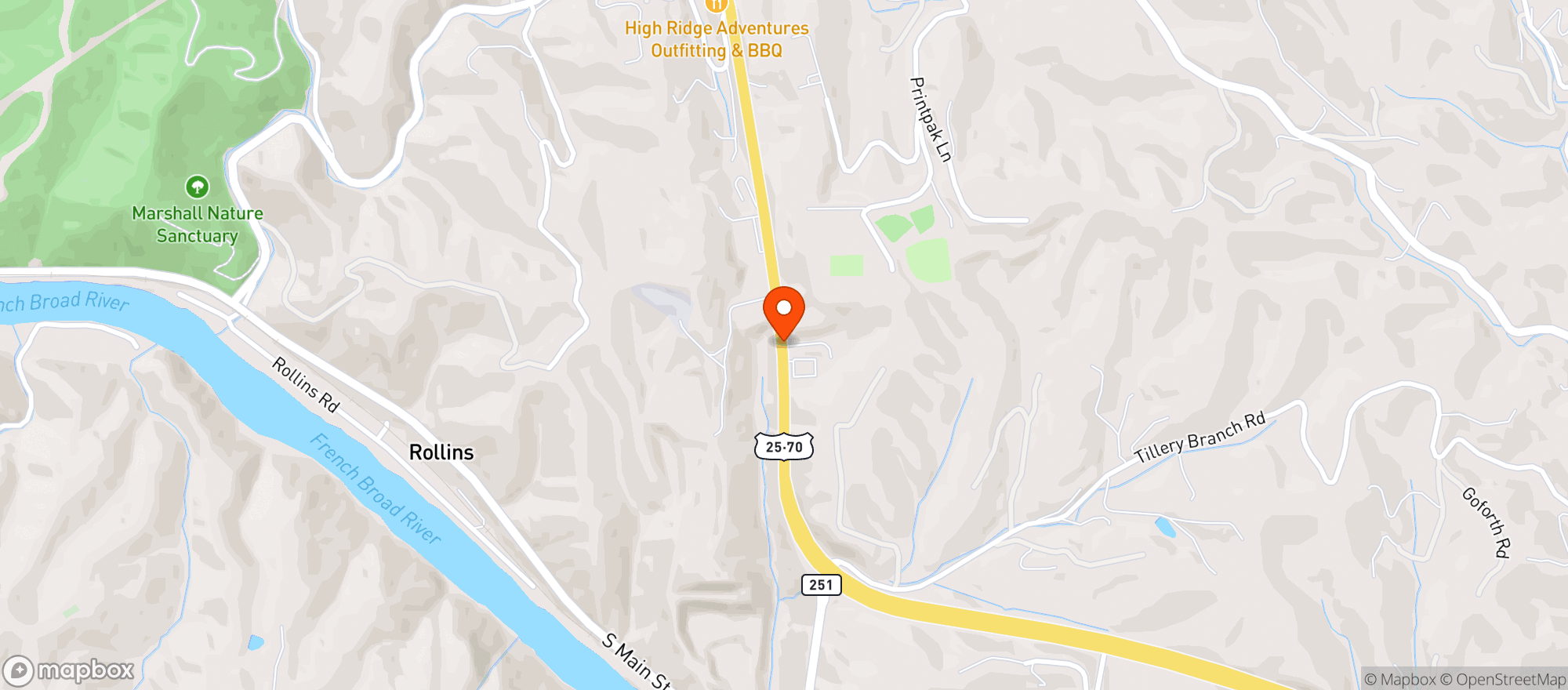 Map showing Stanleys B P