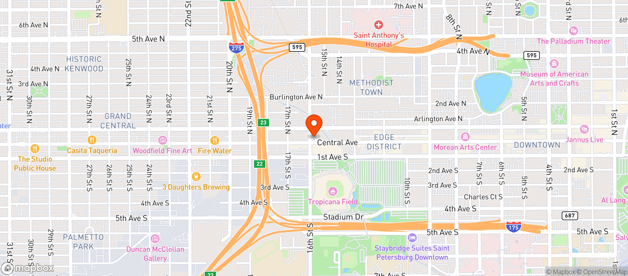 Map showing Sunoco