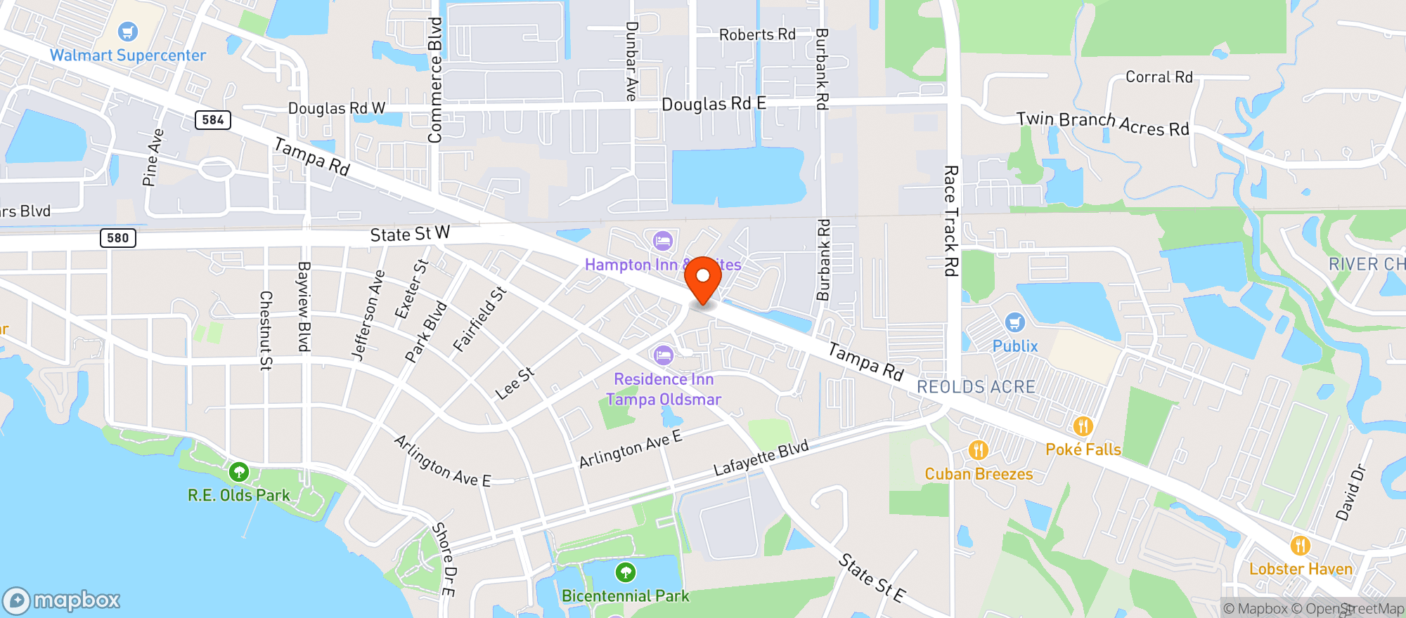 Map showing La Placita Modern Mexican