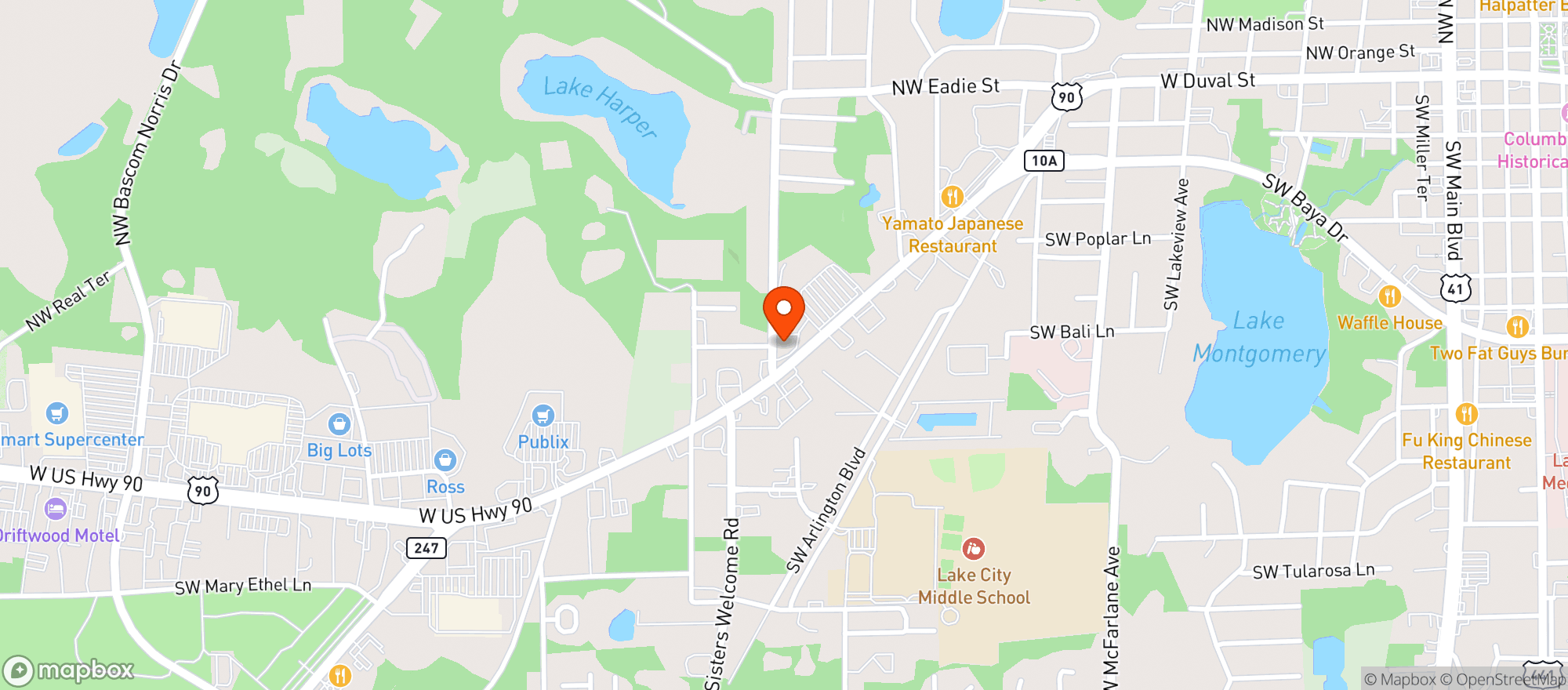 Map showing Abc Liquors #196 (lake City)