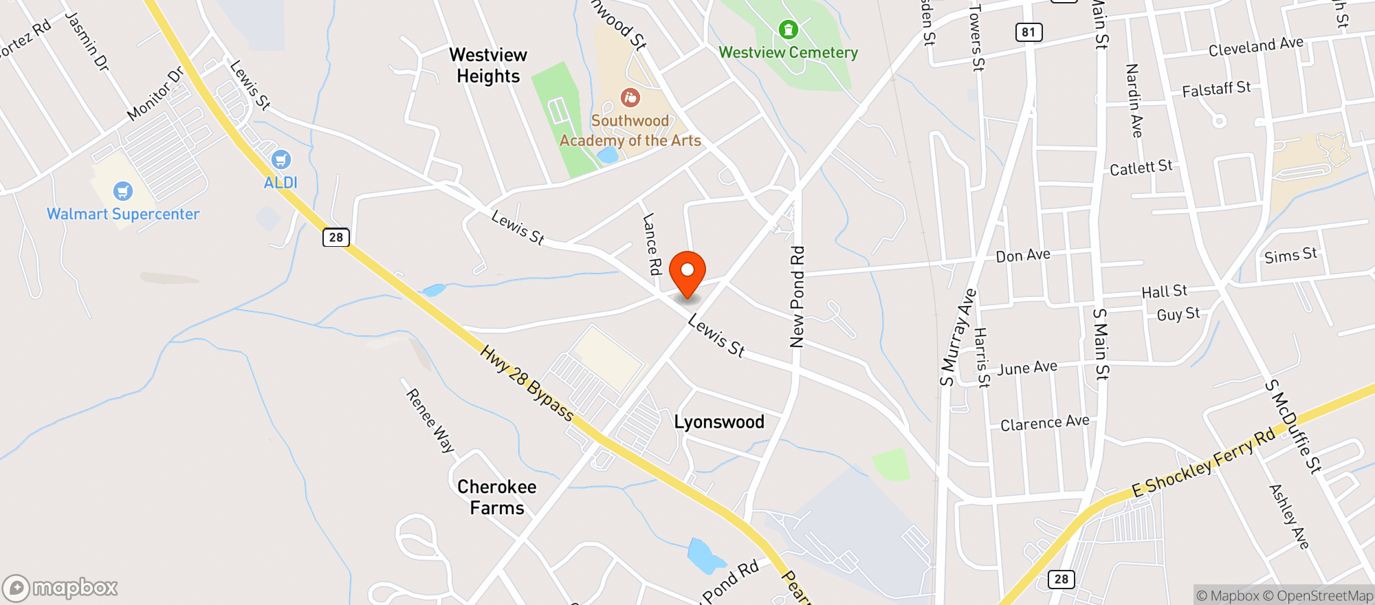 Map showing Palm Pantry 5 (gvl)