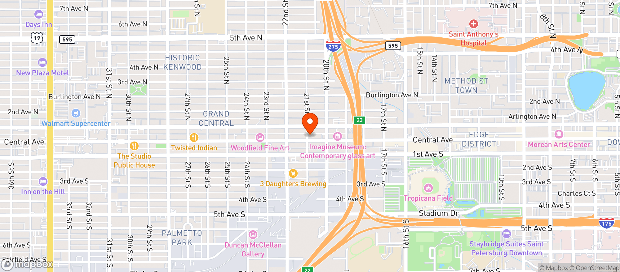 Map showing Taphouse 61