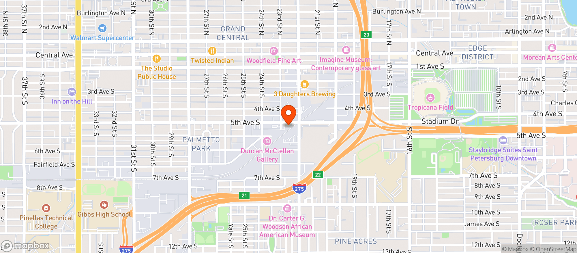 Map showing Urban Stillhouse (the)
