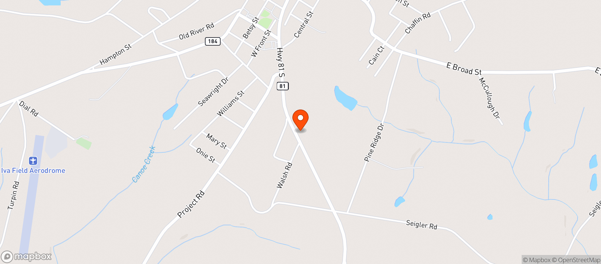 Map showing Sportsman S One Stop (gvl)