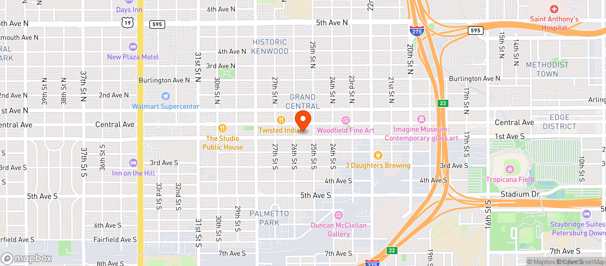 Map showing Pistil House