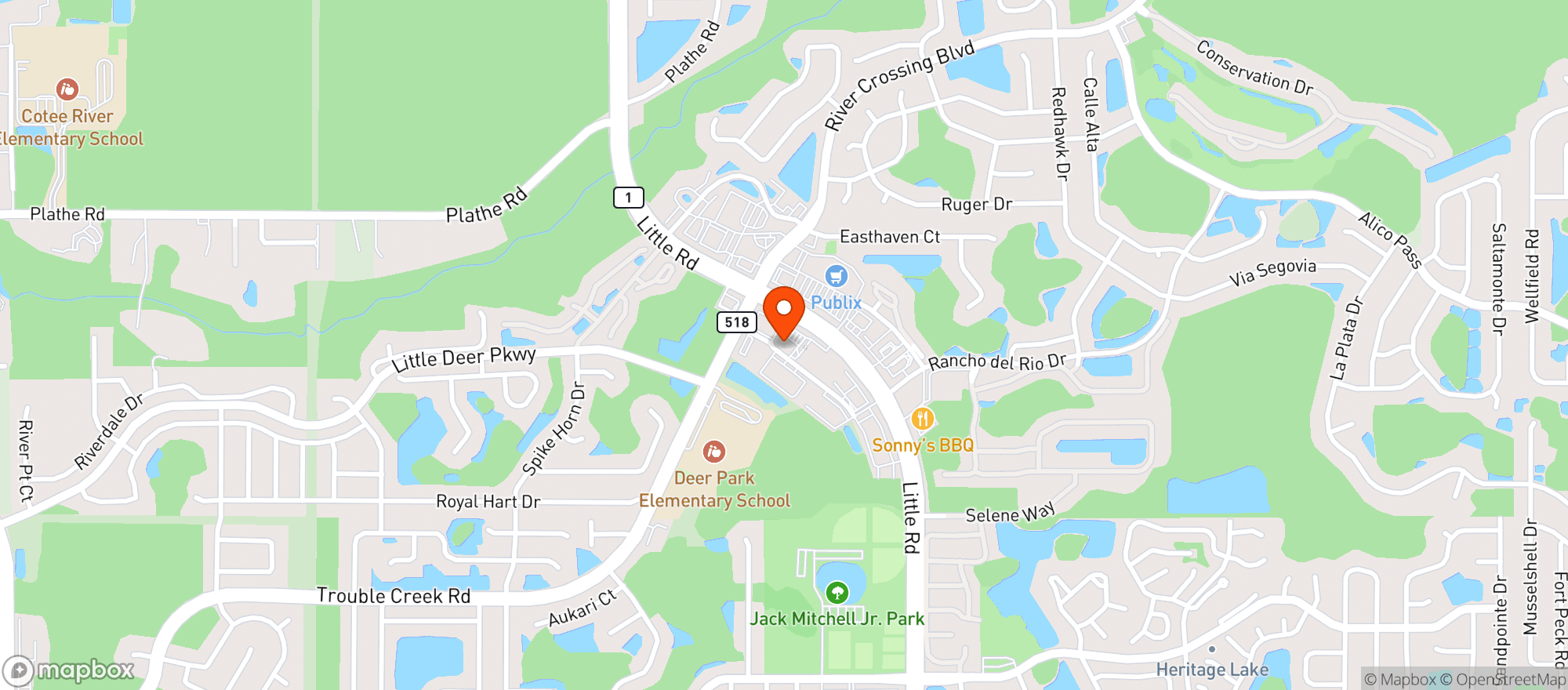 Map showing Circle K #2707065