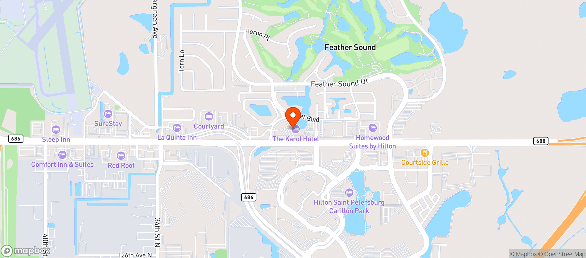 Map showing Karol Hotel