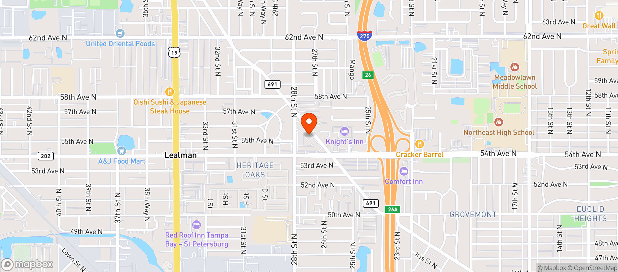 Map showing Dissent Craft Brewing