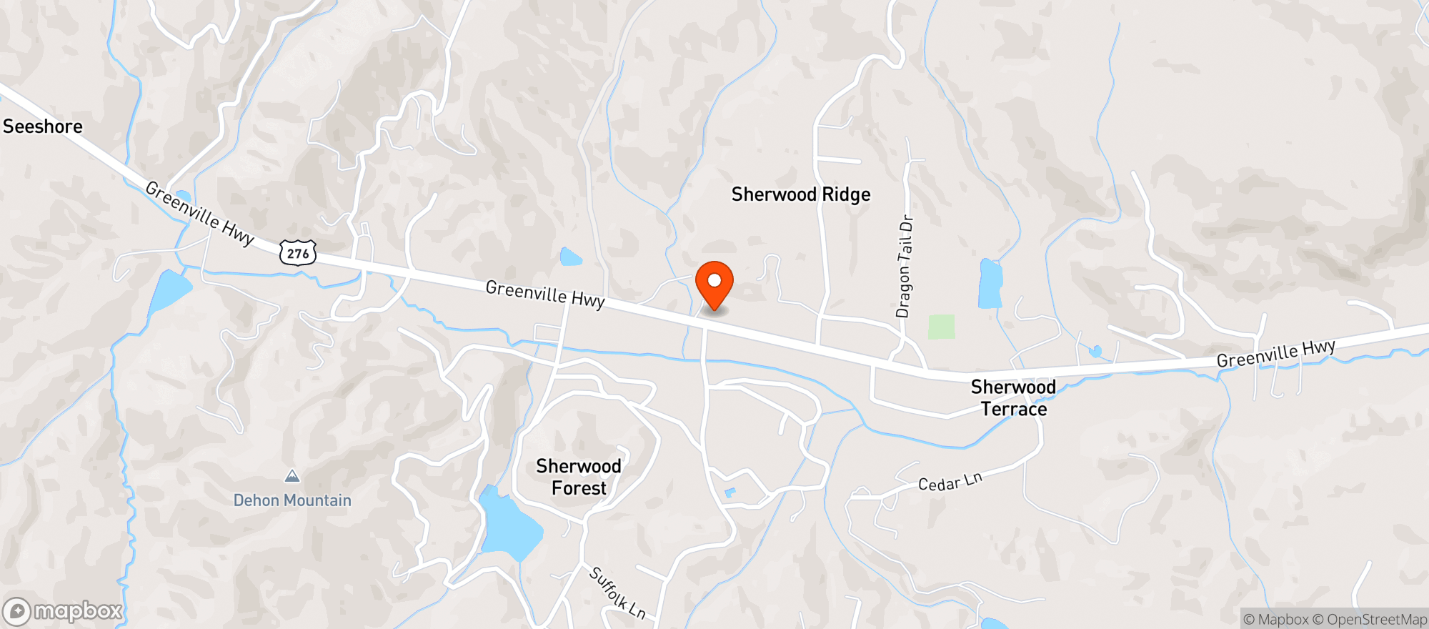 Map showing Cedar Mountain Outpost