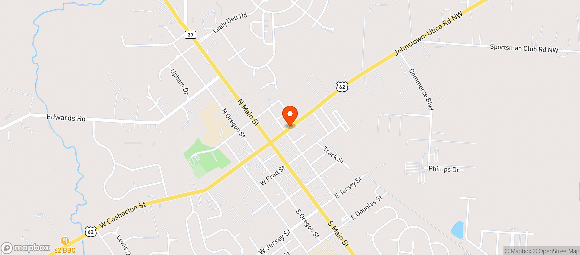 Map showing WINE & LIQUOR DEPOT