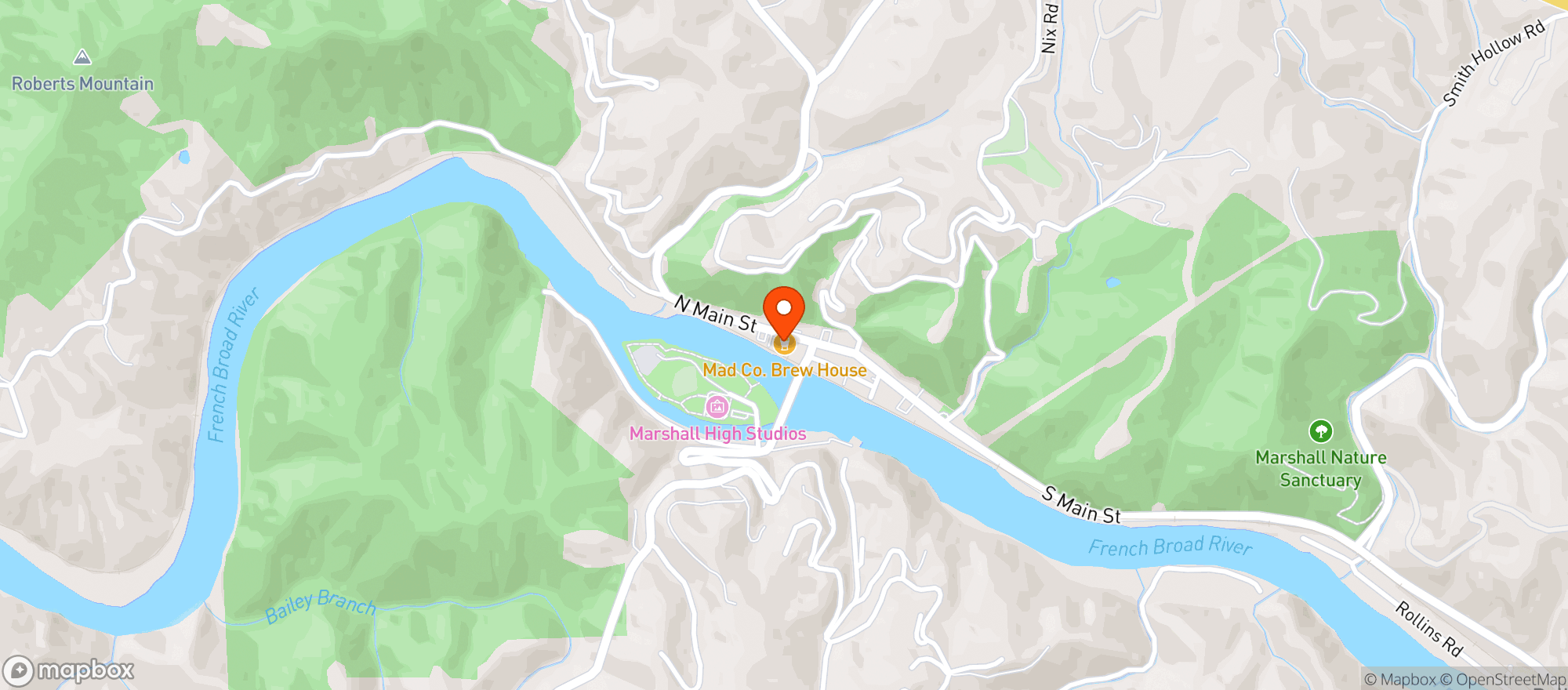 Map showing Mad Co Brew Company