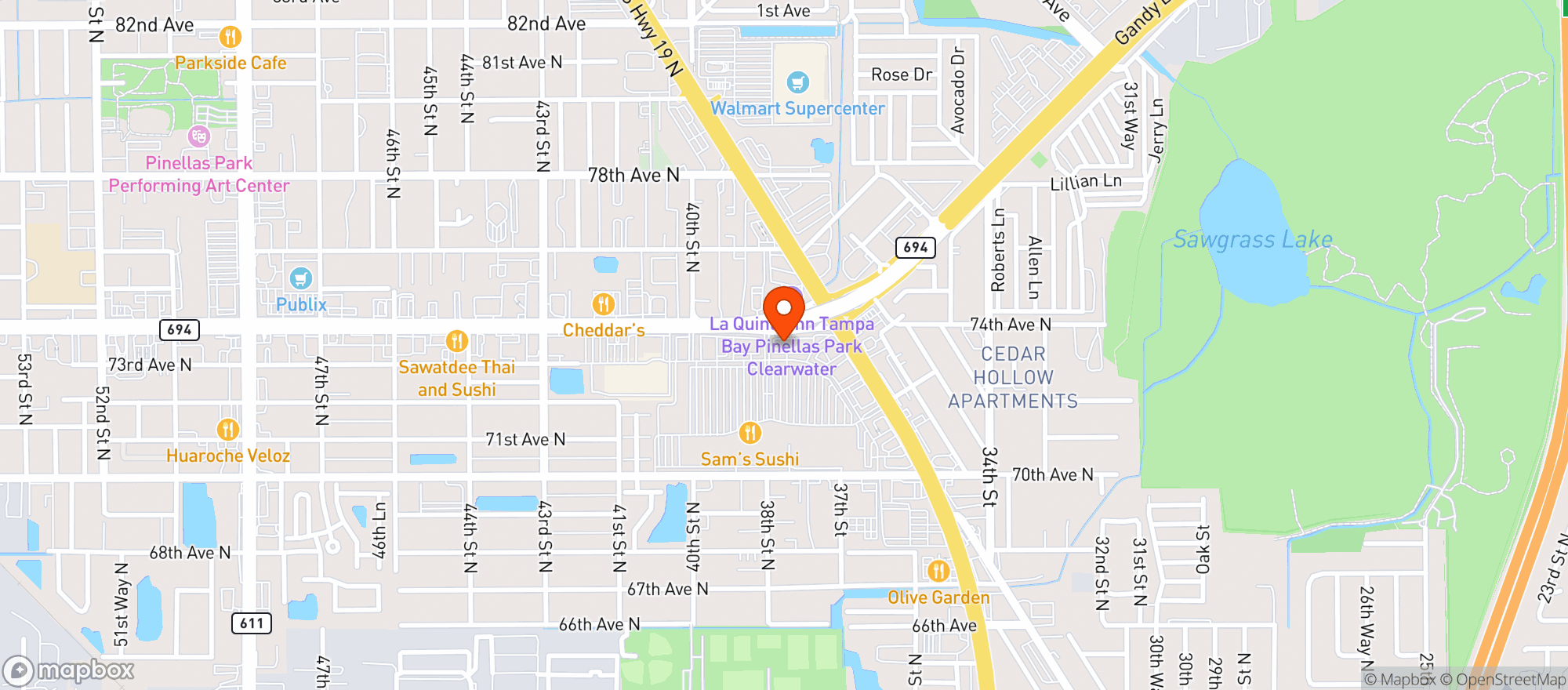 Map showing Gnc