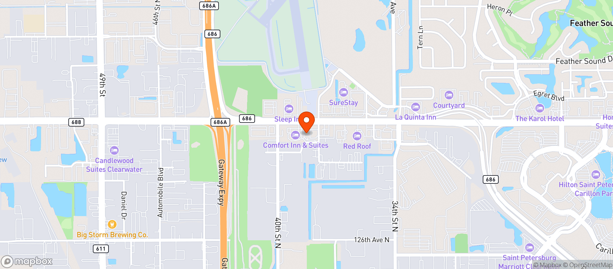 Map showing Reign Ladies & Gents Night