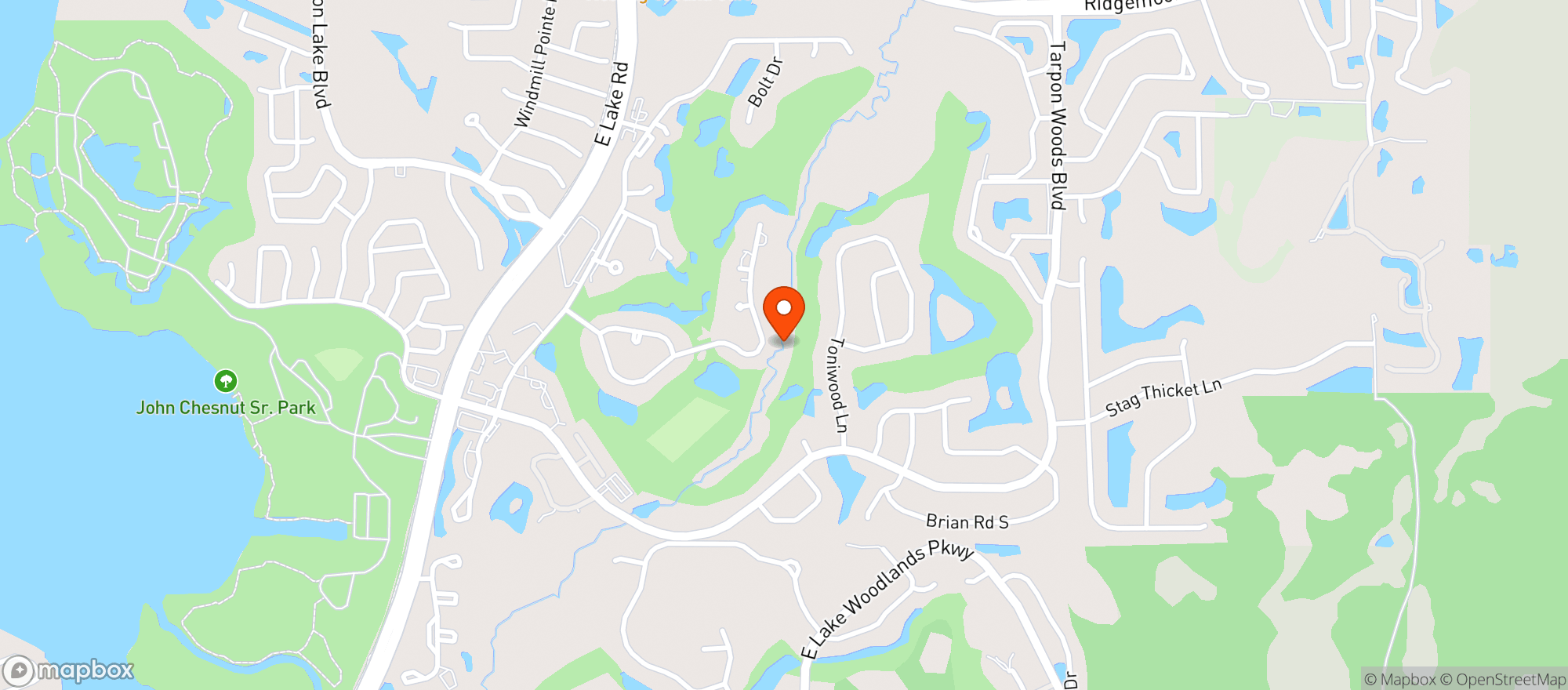 Map showing Patriots Bar & Grill