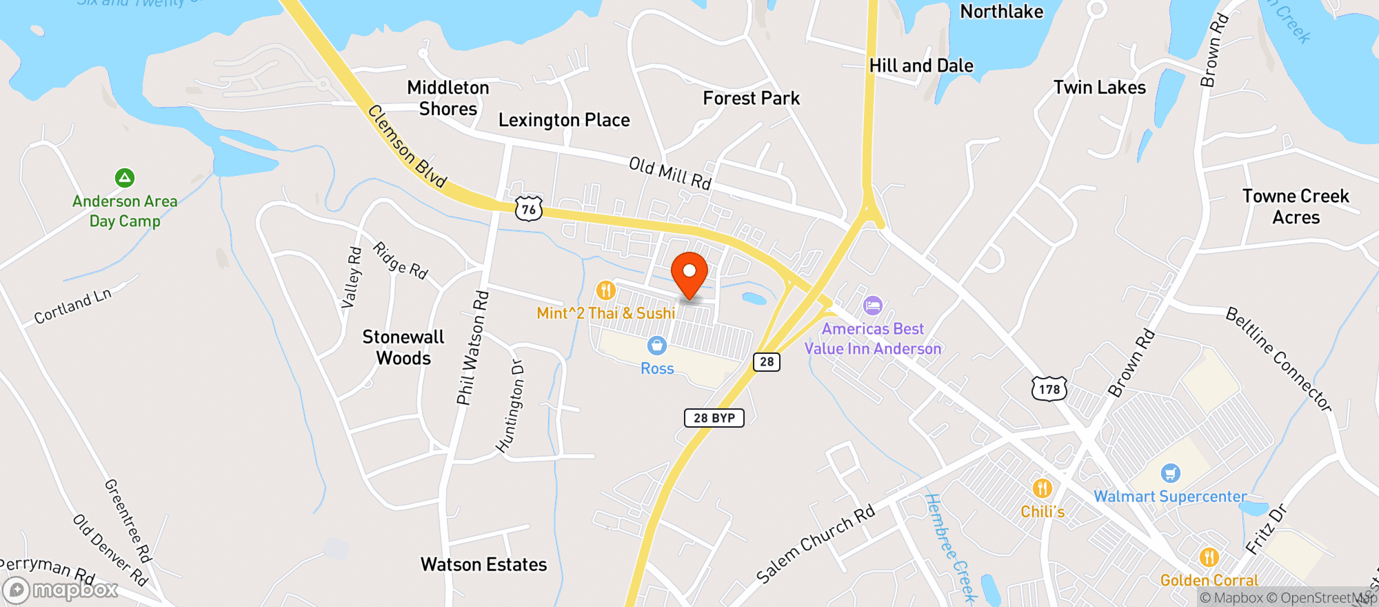 Map showing Gnc