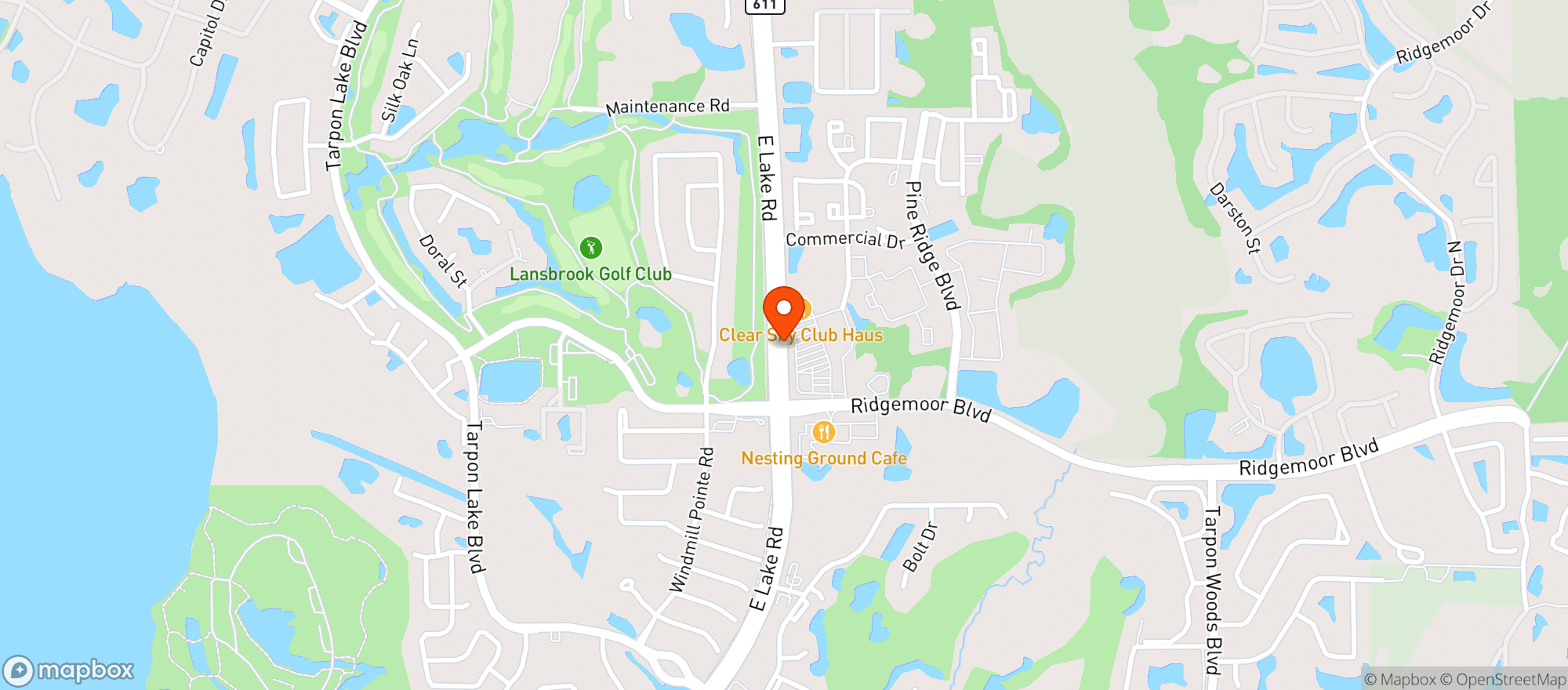 Map showing Publix Super Market