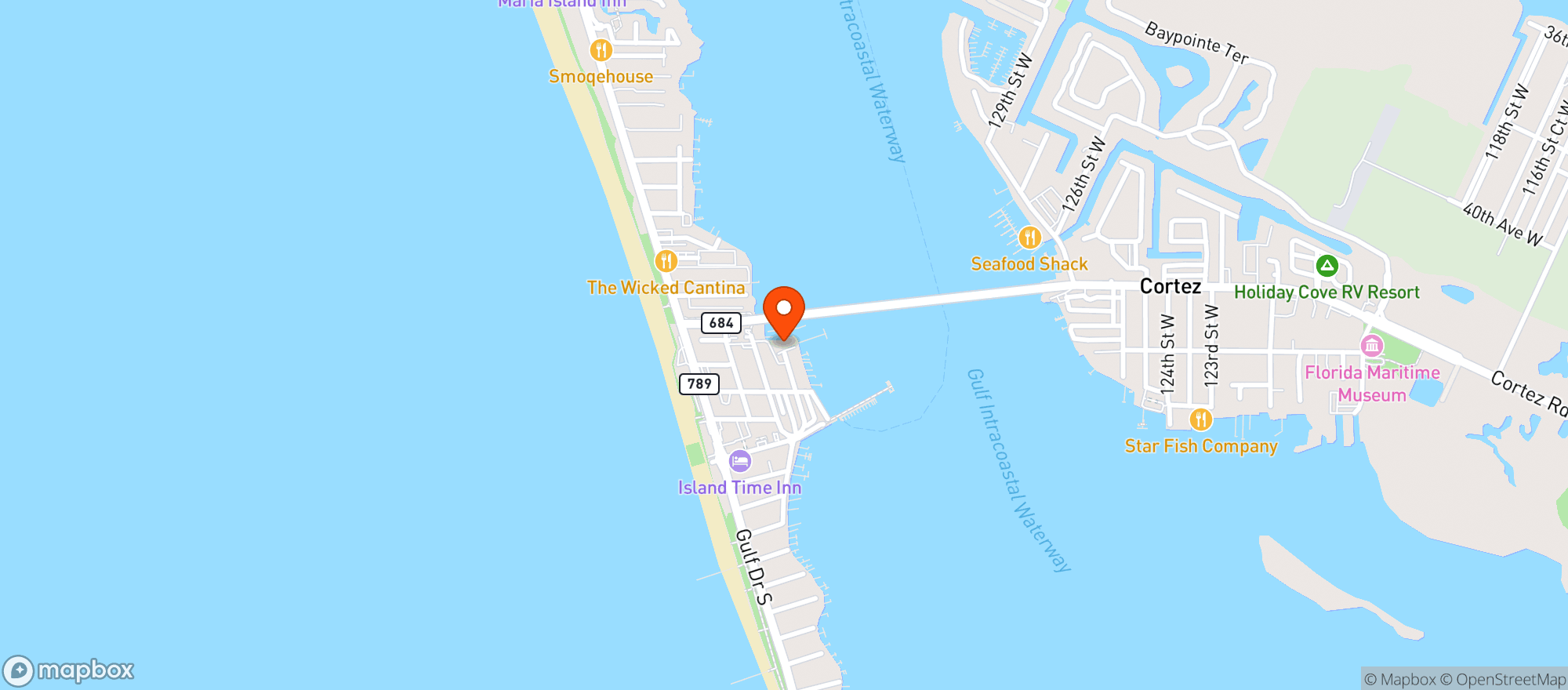 Map showing Anna Maria Princess