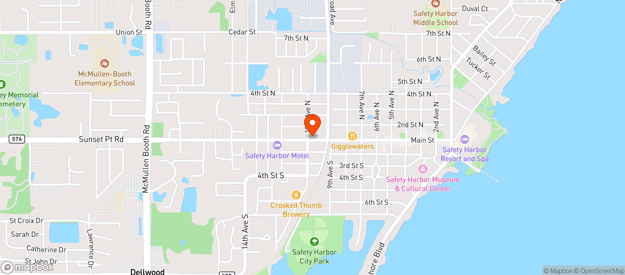 Map showing Nona Slice House