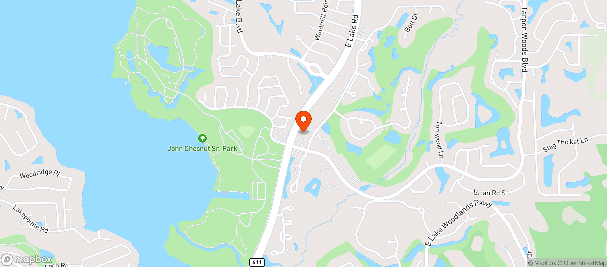 Map showing Eastlake Rally (palm Harbor)