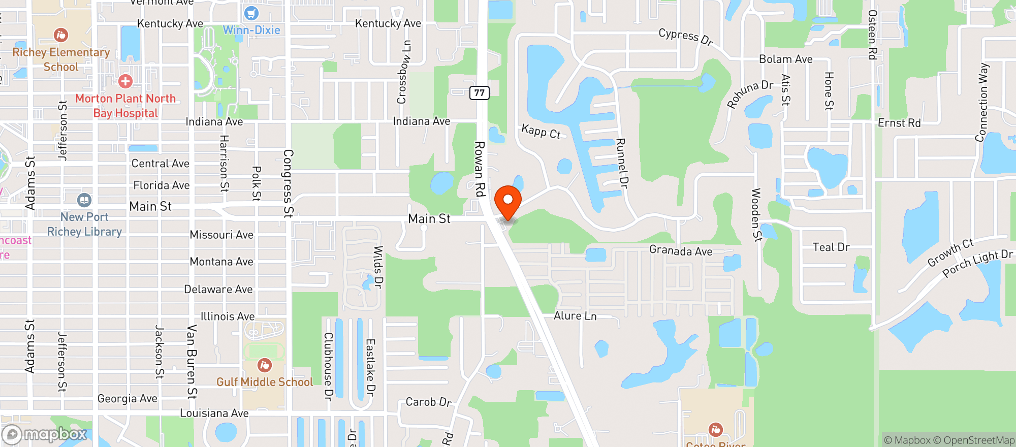 Map showing Gas Express 786
