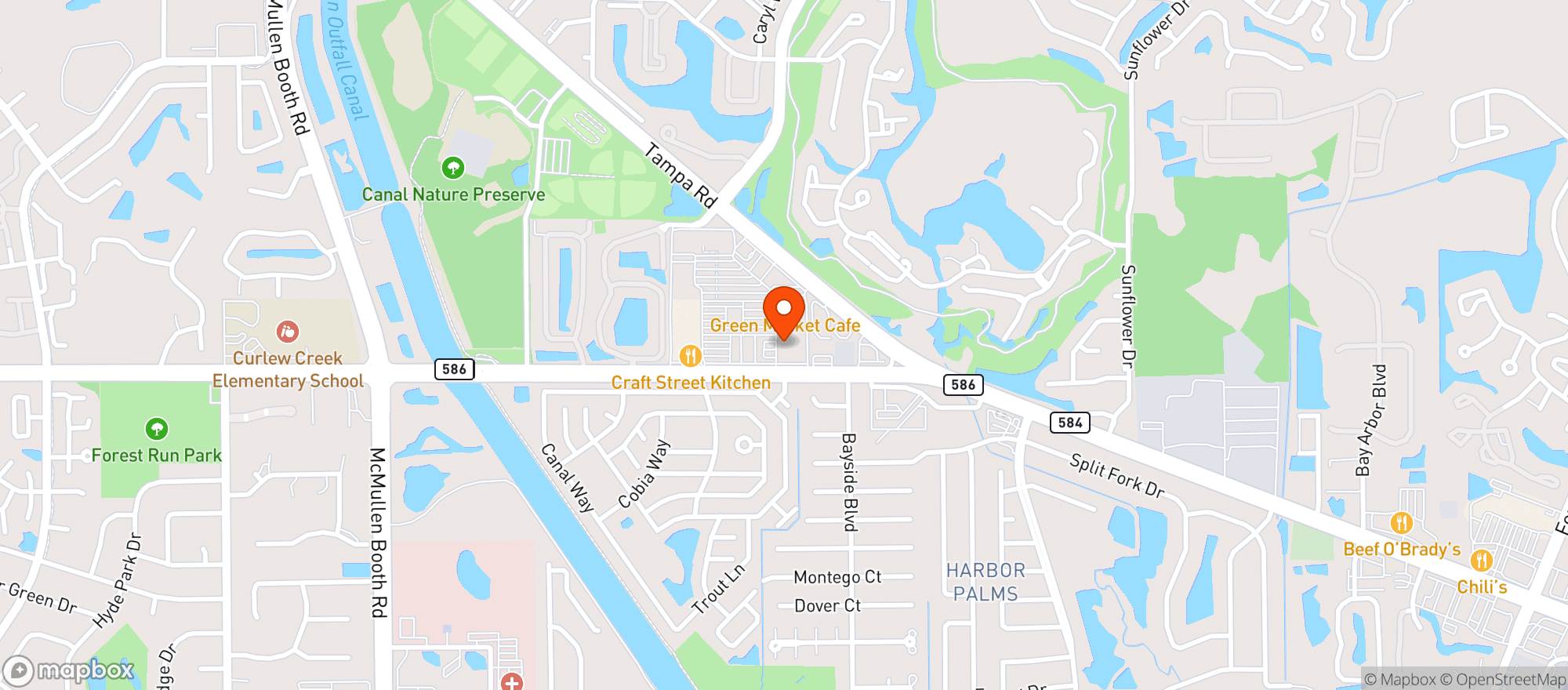 Map showing Shaker & Peel