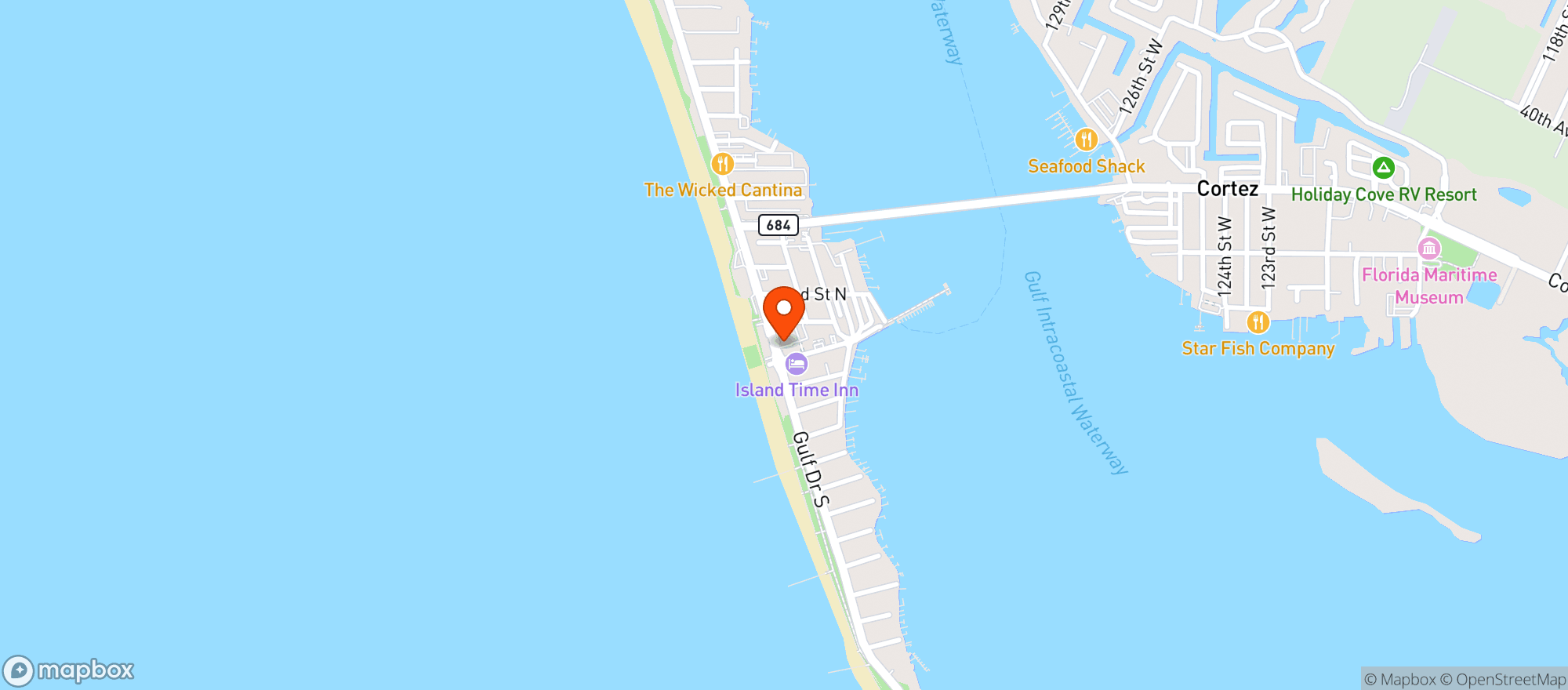 Map showing Bridge Street Bistro
