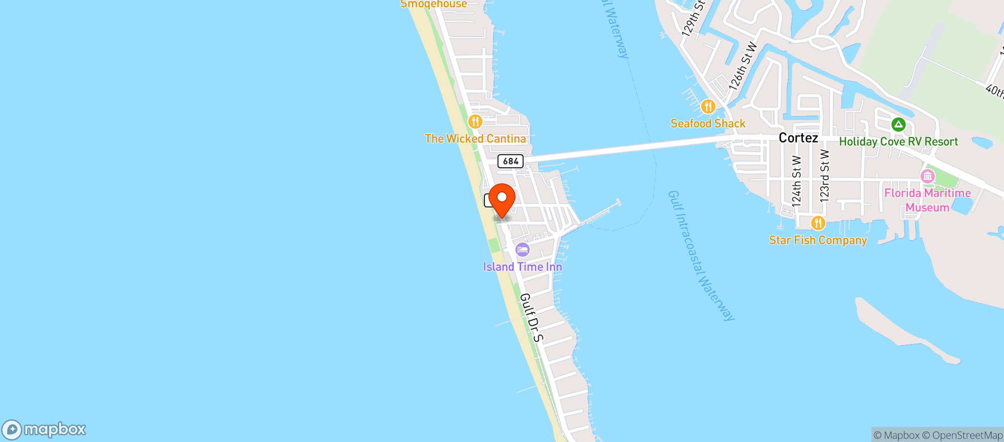 Map showing Circle K #7520