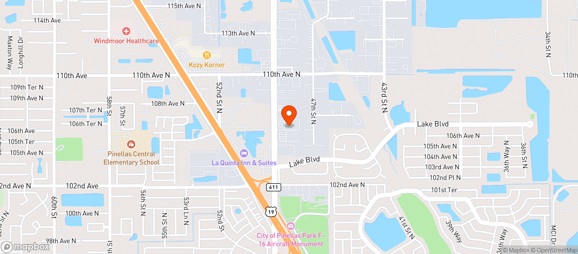 Map showing Occ Road House & Museum