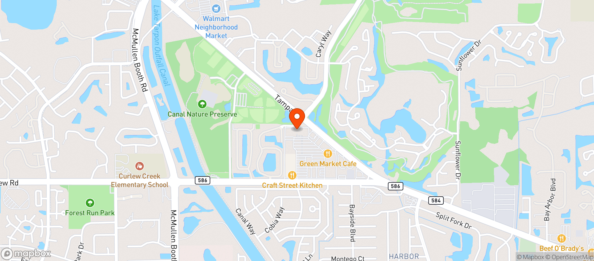 Map showing Amc Theatres Woodlands #700