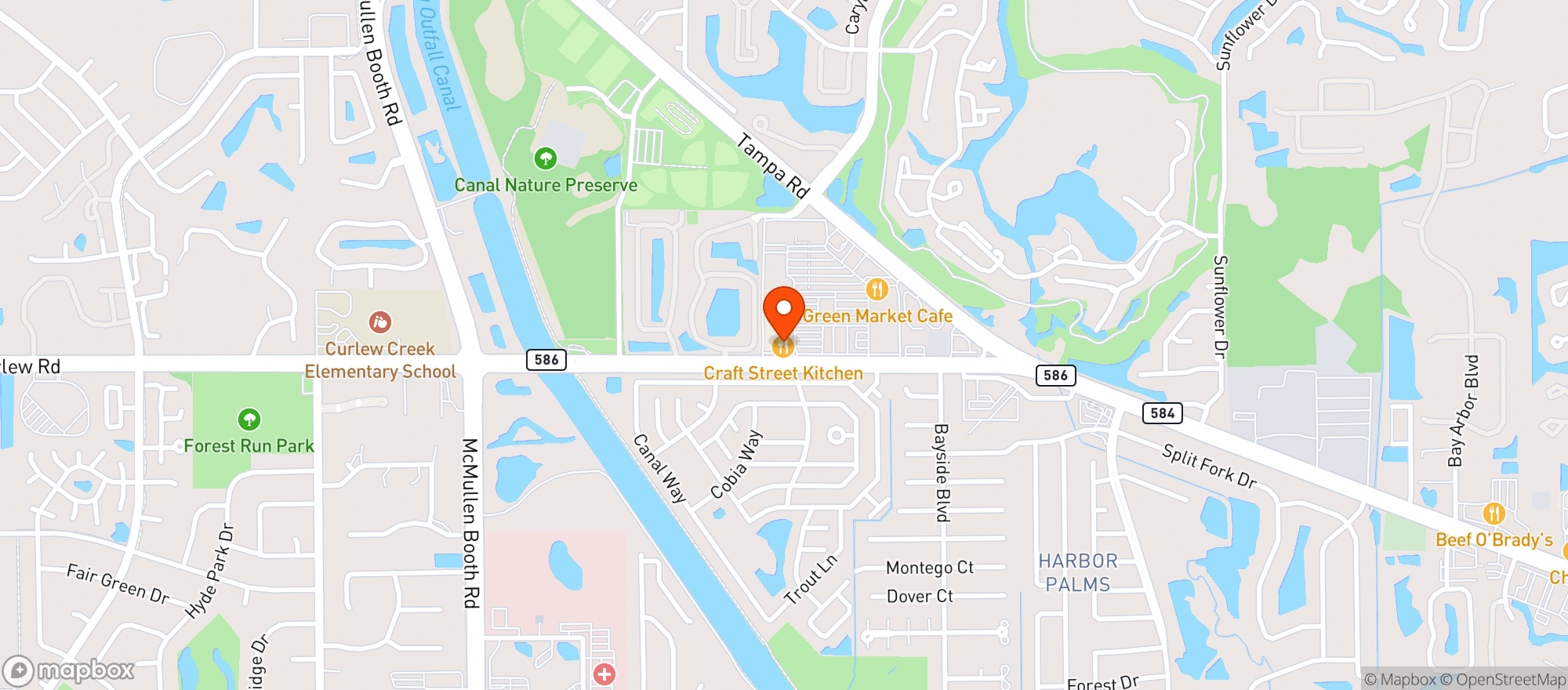 Map showing Craft Street