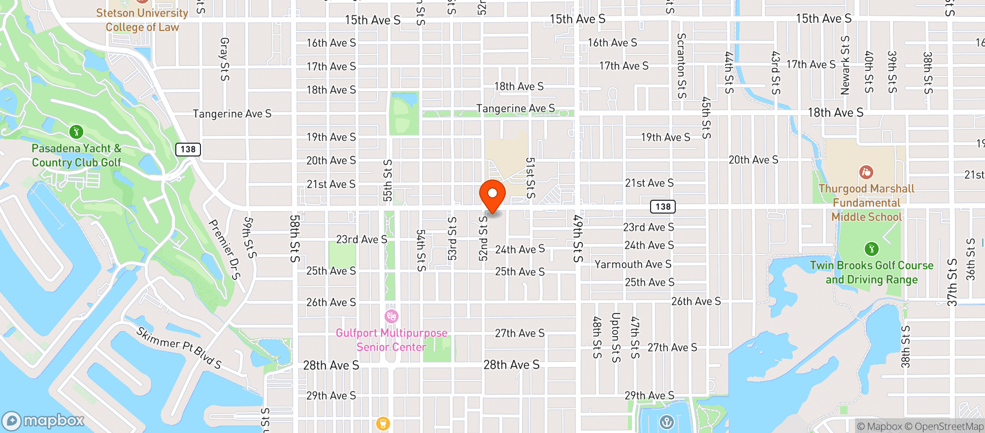 Map showing Gulfport Shell