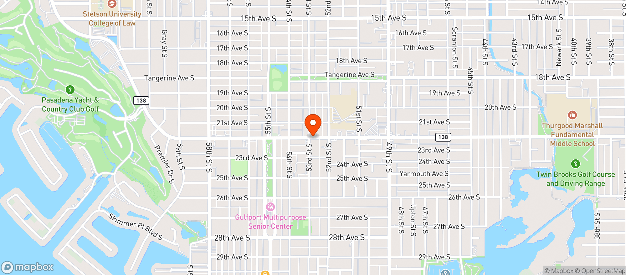 Map showing Kwik Stop