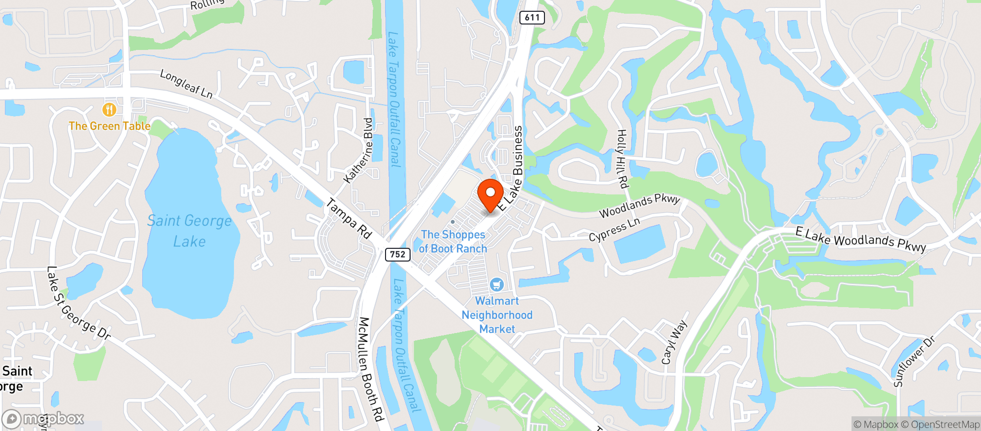 Map showing Target Store