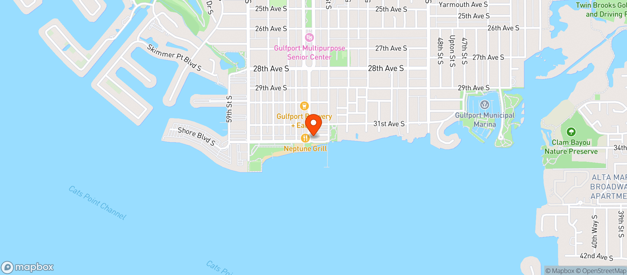 Map showing Stormrunners Tavern