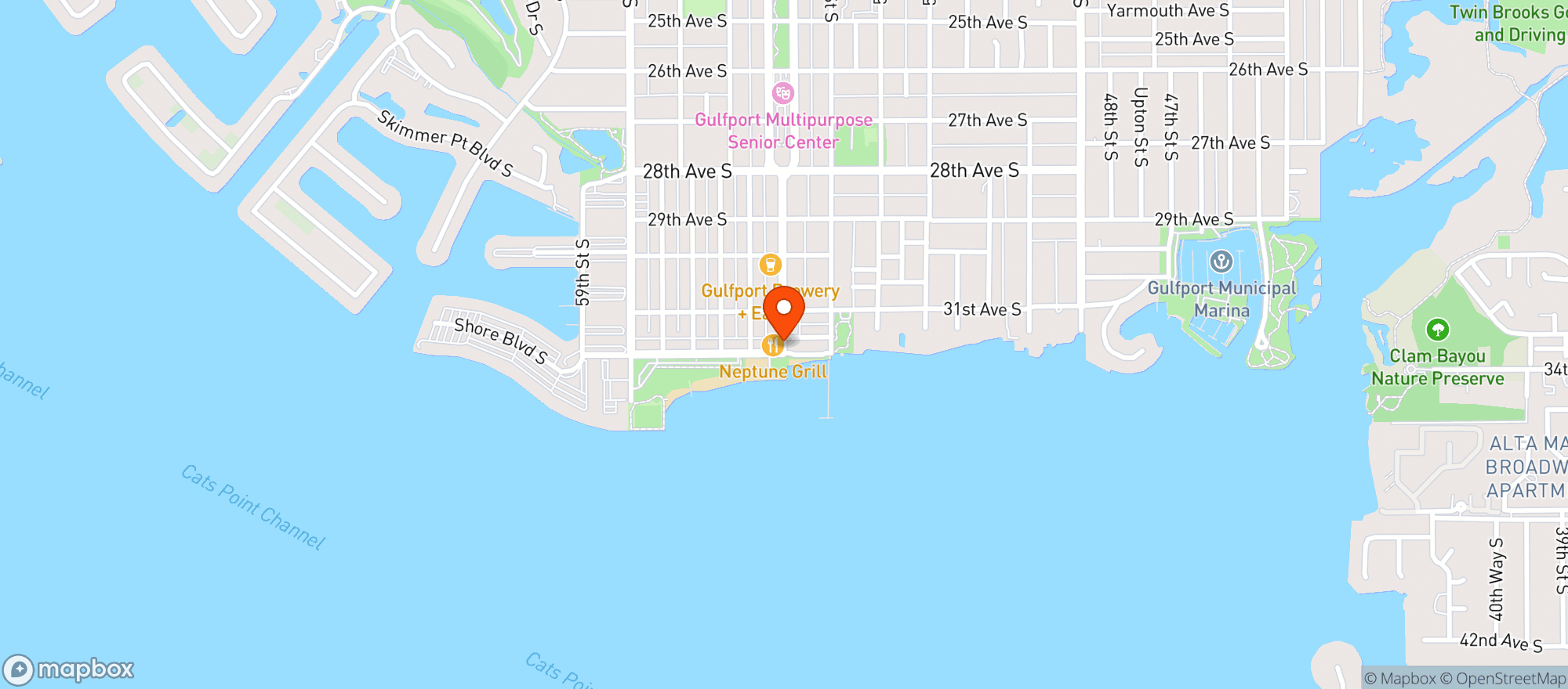 Map showing Tommys Hideaway Wood Fired Pizza