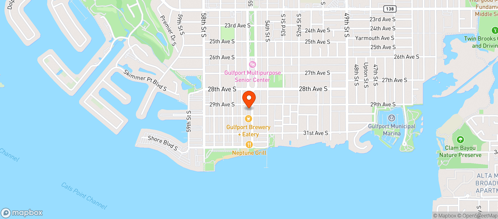Map showing The Wine House And Bbq