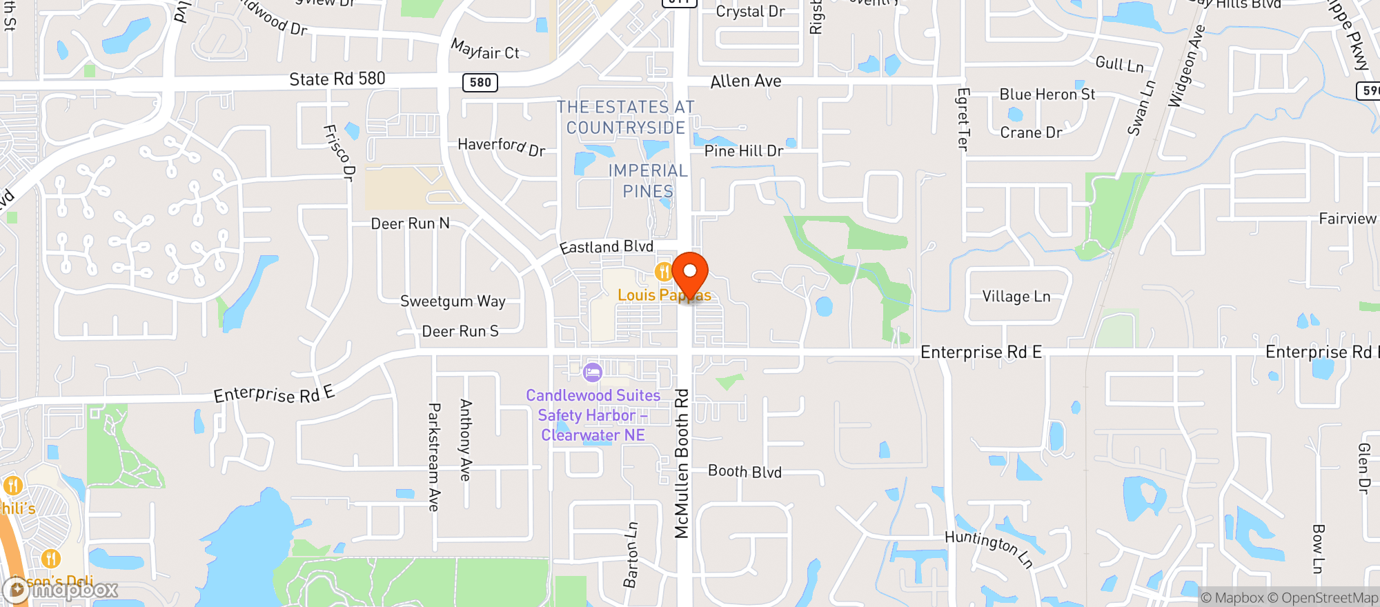Map showing Bonefish Grill #7003