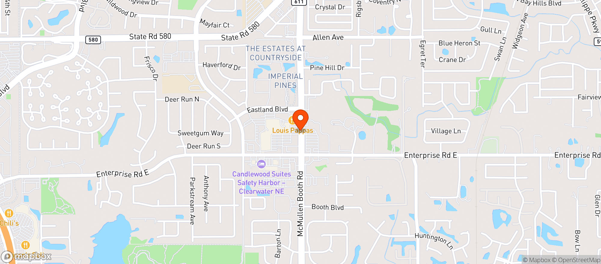 Map showing Publix Super Market