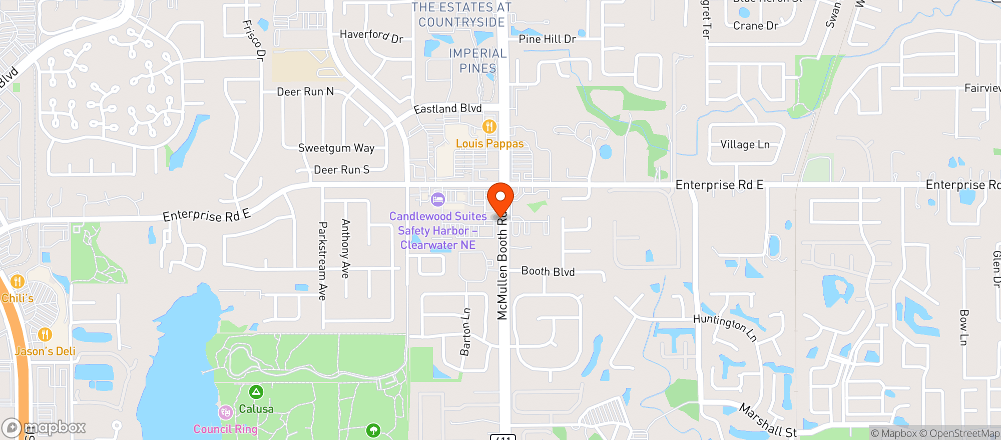 Map showing Nortons Sports Bar