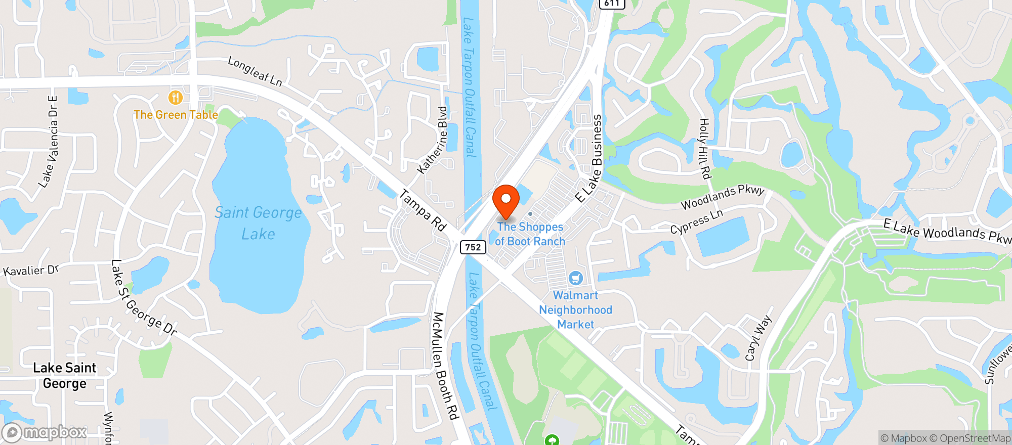 Map showing Publix