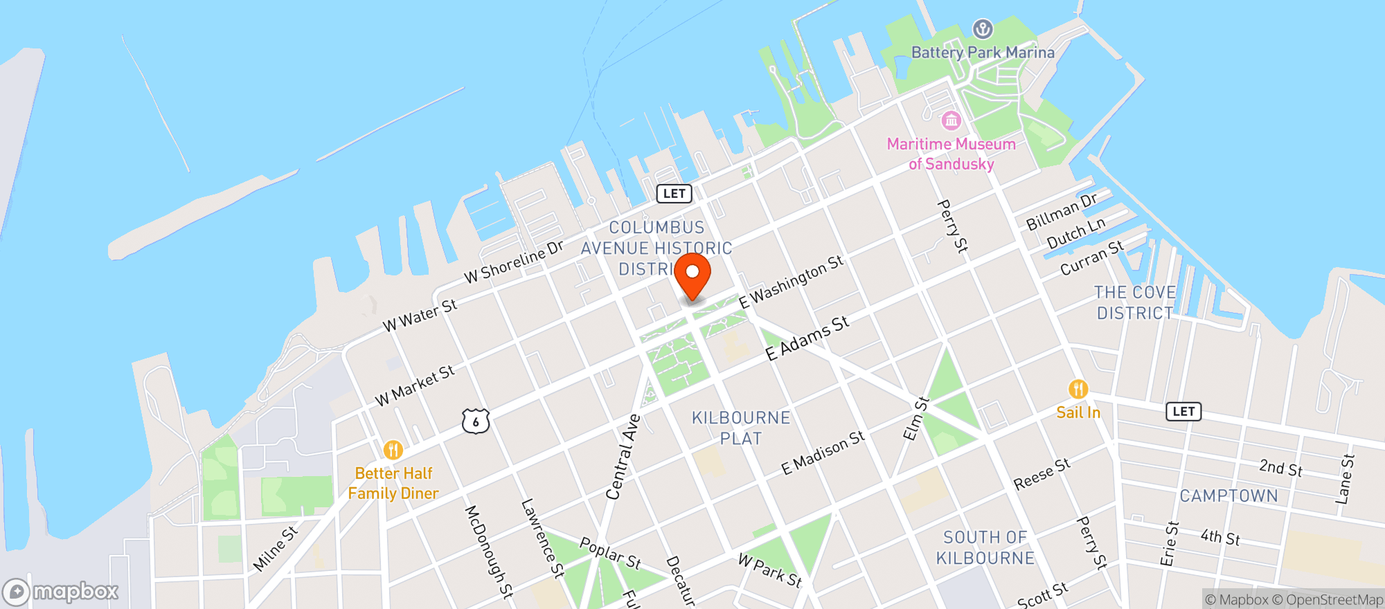 Map showing Vita