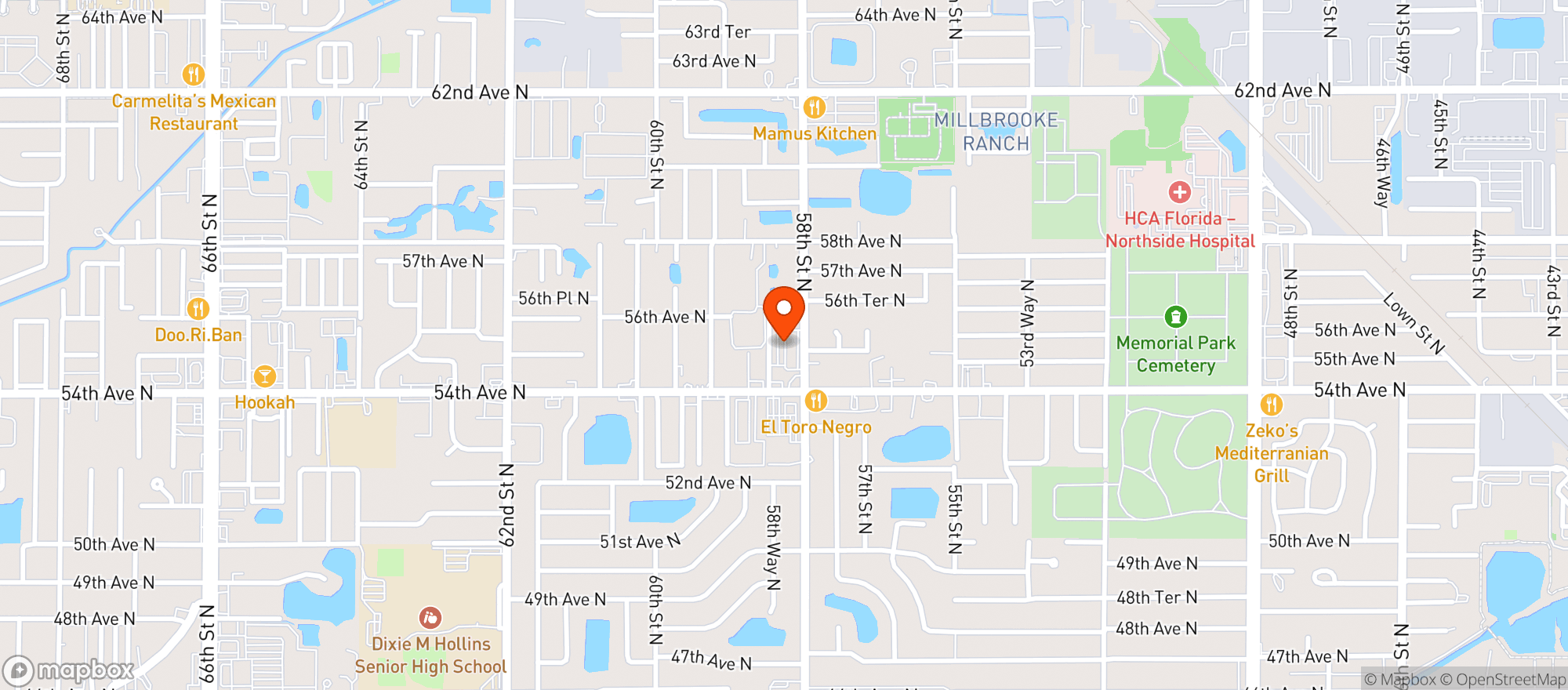 Map showing Cool Vibe