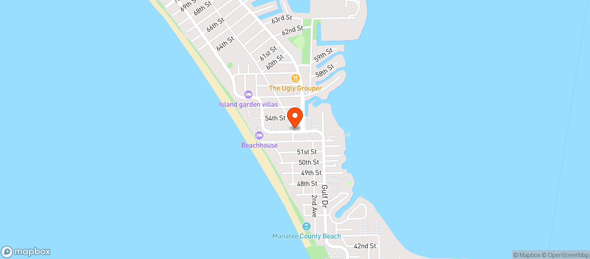 Map showing Freckled Fin Irish Pub & Music Hall