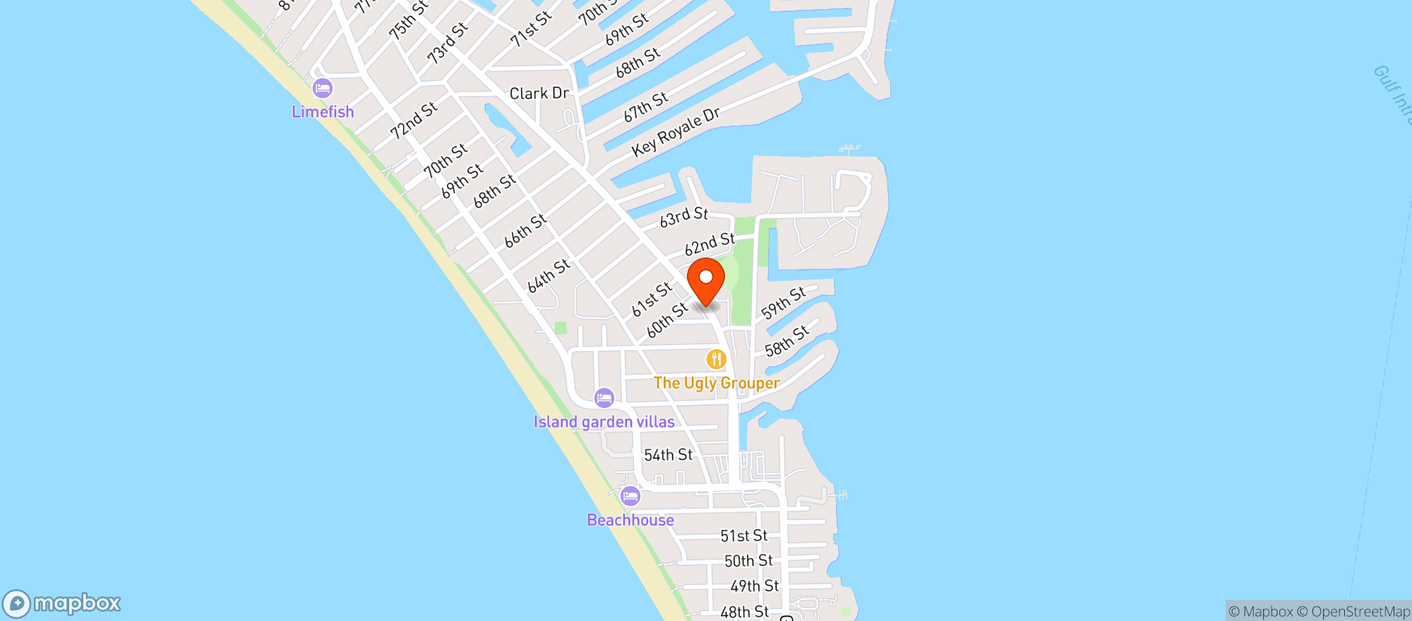Map showing Isola Bella Italian Eatery
