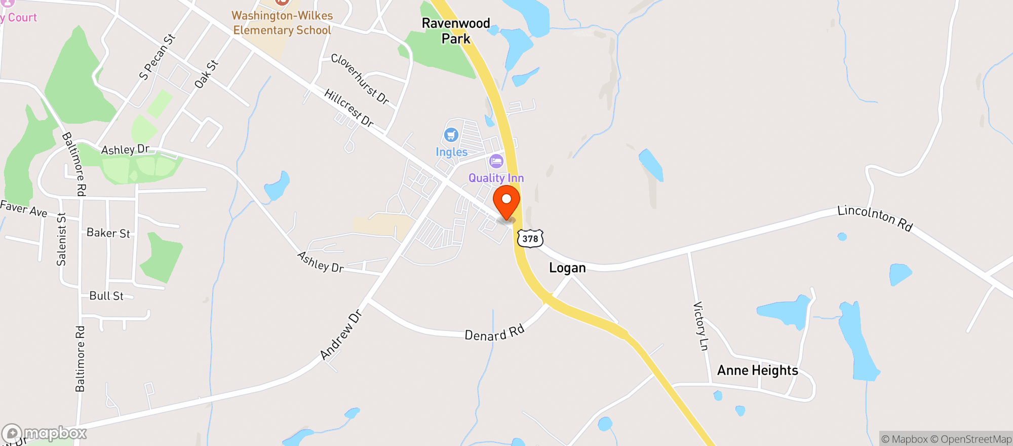 Map showing Rs Package Store